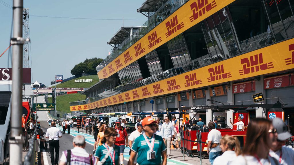 Nur Verwendung für SPORTFIVE F1E-Austria-2024-Pit-Lane-Walk 23