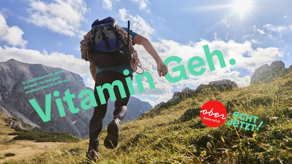 (c) Oberösterreich Tourismus GmbH/Robert Maybach: Kampagnensujet Oberösterreich Tourismus "Echt jetzt! - Vitamin Geh."
