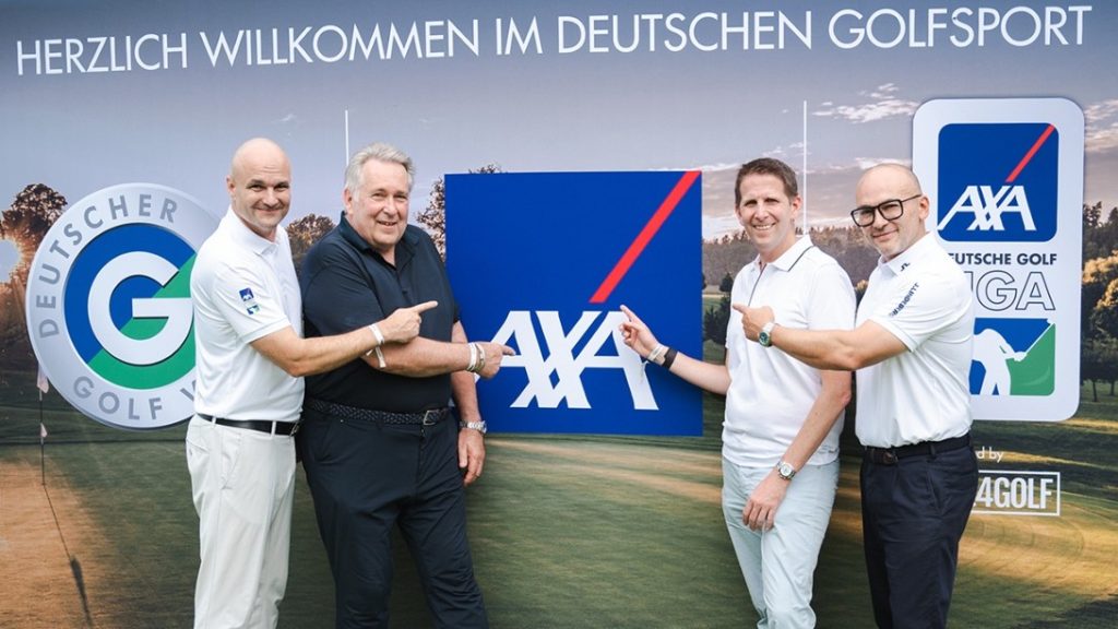 Kayum Guerrero , Andreas Schäfer (beide AXA), Claus Kobold, Robert Bruck (beide DGV, v.l.) (c) DGV