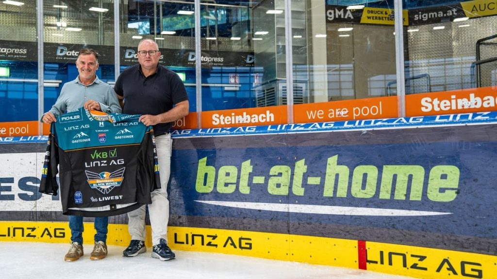 Peter Nader (links) und Stefan Sulzbacher (rechts). (c) Black Wings Linz/ Stummer